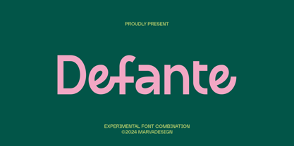 Defante Font Poster 1