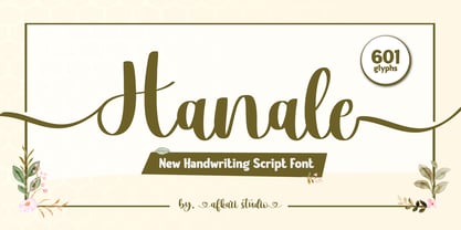 Hanale Font Poster 1