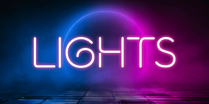 Lightron Font Poster 14