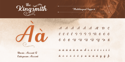 Kingsmith Font Poster 10