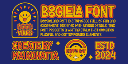 Boogiela Font Poster 2