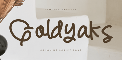 Goldyaks Font Poster 1