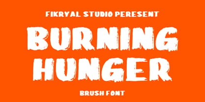 Burning Hunger Font Poster 1