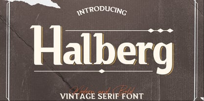 Halberg Font Poster 1