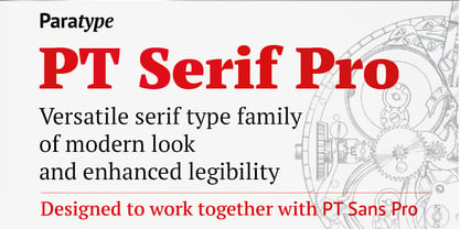 PT Serif Pro Font Poster 1