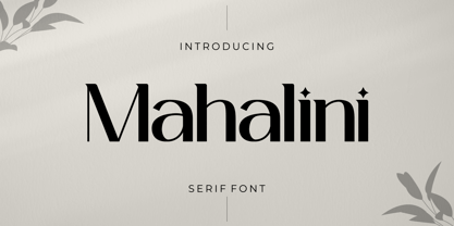 Mahalini Font Poster 1