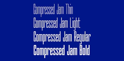 Compressed Jam Font Poster 11