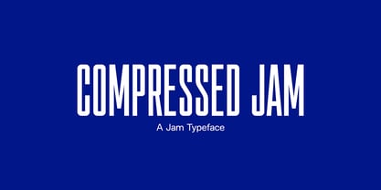 Compressed Jam Font Poster 1