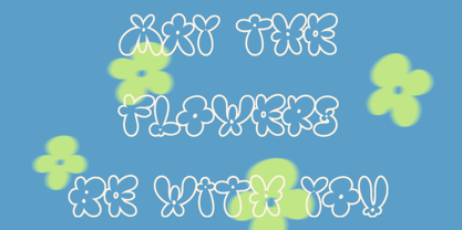 Burst Flower Font Poster 2
