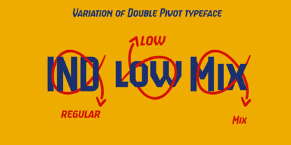 Double Pivot Font Poster 3