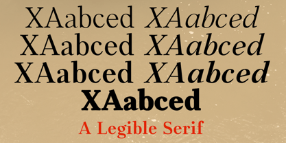 XAabced Font Poster 1