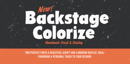 Backstage Colorize Script Font Poster 1
