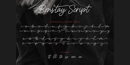 Bonstay Script Font Poster 7