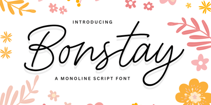 Bonstay Script Fuente Póster 1