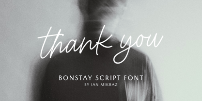 Bonstay Script Fuente Póster 8