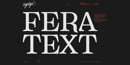 HT Fera Text Police Poster 1