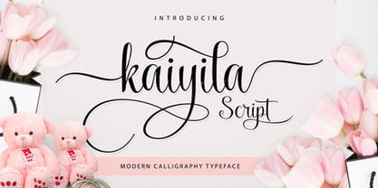 Kaiyila Script Font Poster 1