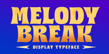 Melody Break Font Poster 1