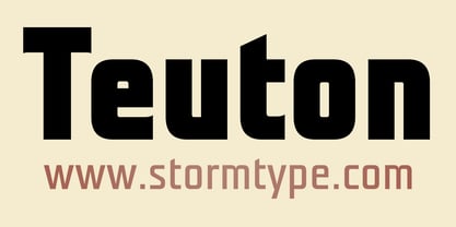 Teuton Font Poster 1