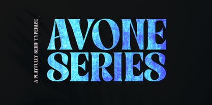 Avone Series Regular Font Poster 1