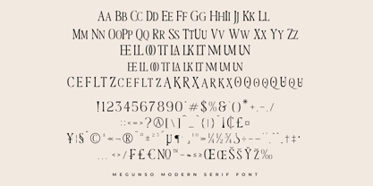 Megunso Font Poster 10