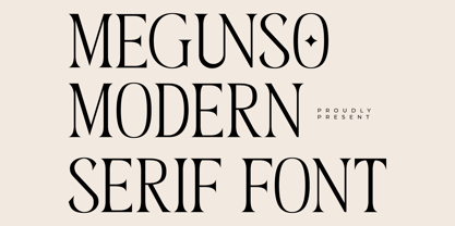 Megunso Font Poster 1