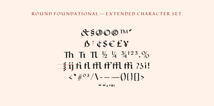 Round Foundational Font Poster 6