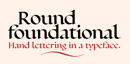 Round Foundational Font Poster 1
