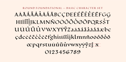 Round Foundational Font Poster 5