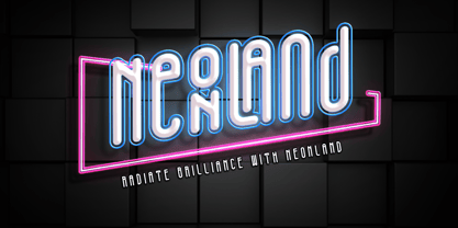 Neonland Font Poster 1