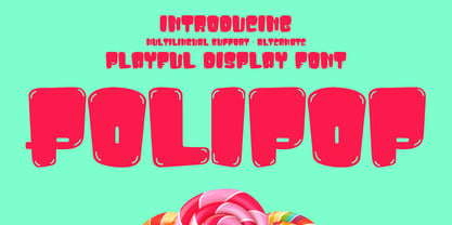 Polipop Playful Display Font Fuente Póster 1