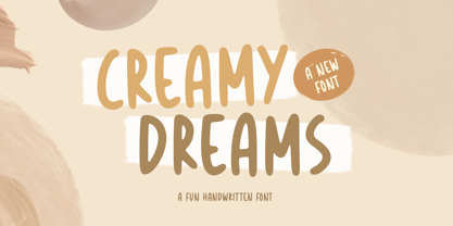 Creamy Dreams Font Poster 1