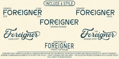Foreigner Font Poster 2