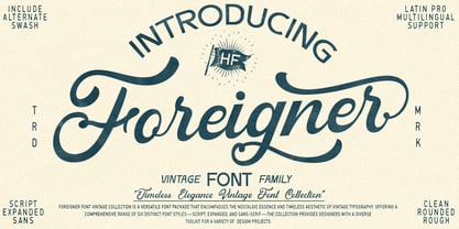 Foreigner Font Poster 1