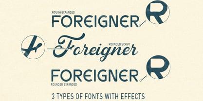 Foreigner Font Poster 3