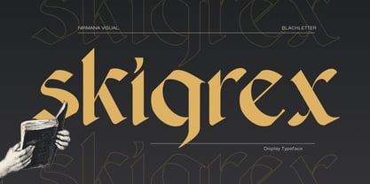 Skrigex Gothic Font Poster 1