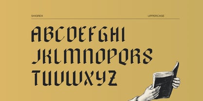 Skrigex Gothic Font Poster 4