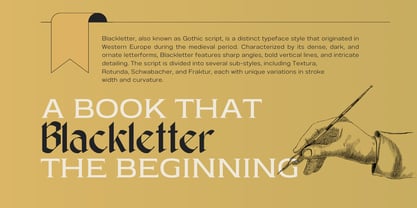 Skrigex Gothic Font Poster 2