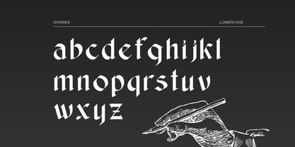 Skrigex Gothic Font Poster 5