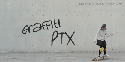 Graffiti PTx Font Poster 1