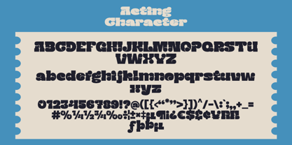 Acting Font Poster 11