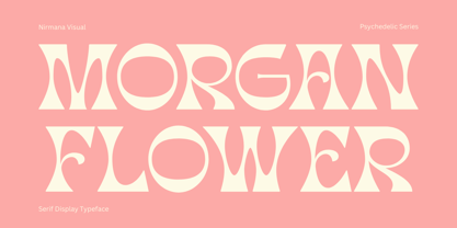 Morgan Flower Psychedelic Font Poster 1