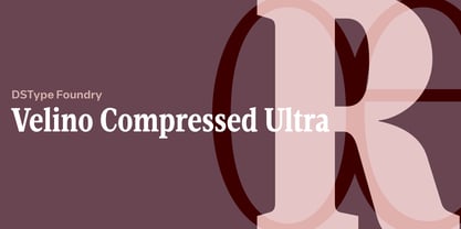 Velino Compressed Ultra Font Poster 1