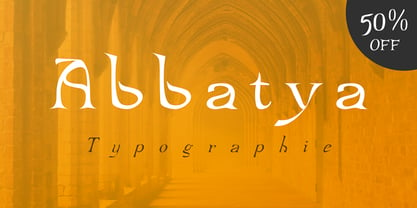 Abbatya Font Poster 1