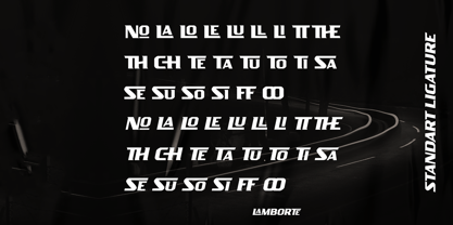 Lamborte Font Poster 10