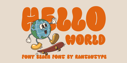 Funy Beach Font Poster 4