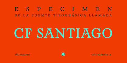 CF Santiago Font Poster 1