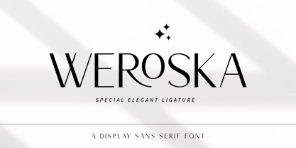 Weroska Font Poster 1