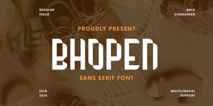 Bhopen Font Poster 1