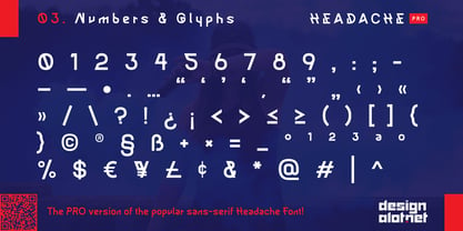 Headache PRO Font Poster 4